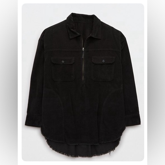 aerie Tops - OFFLINE by Aerie Corduroy Quarter Zip Shacket